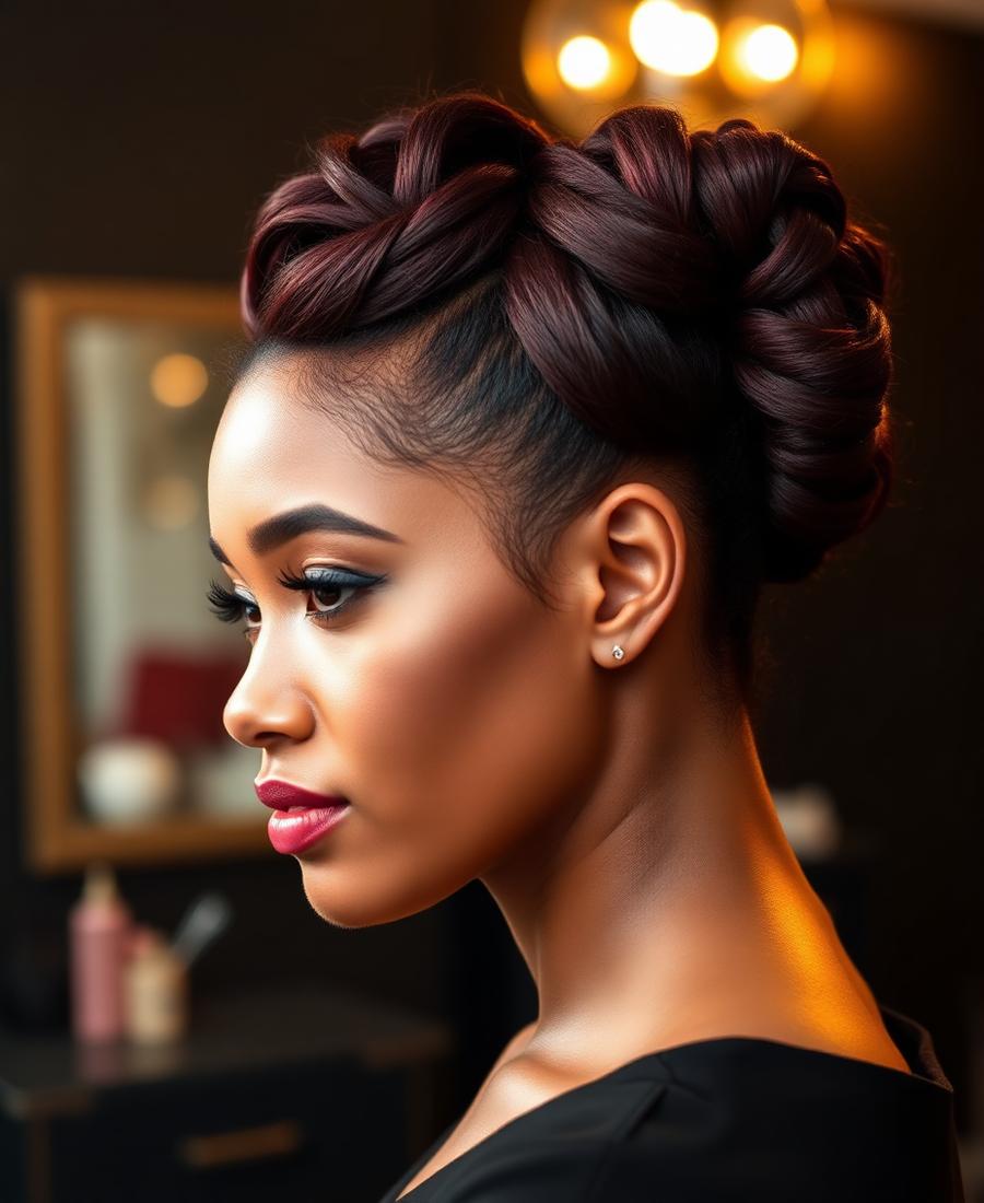 Braided Updo hairstyle by Nathy Kash Salon
